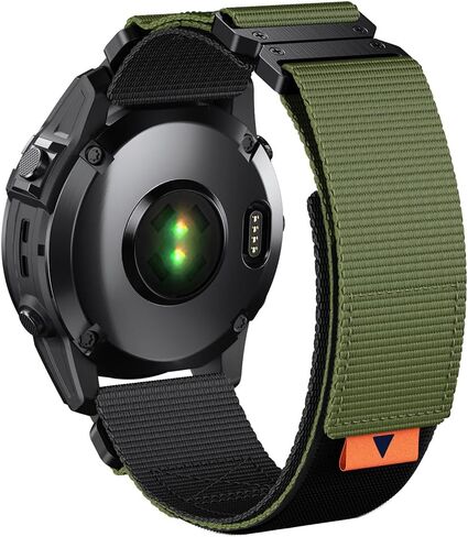For Fenix 7X/6X/5X Plus Band Replacement, 26mm QuickFit Nylon Watch Strap for Garmin Fenix 7X/6X Pro/5X Plus/Tactix 7 Delta/Enduro 2 Bands in Kuwait