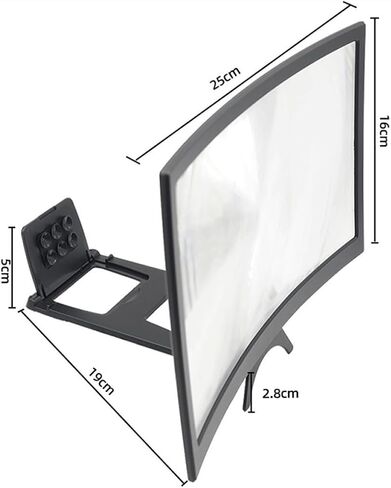 Uonlytech 1Pc Cell Phone Amplifier Phone Screen Enlarger Cell Phone Magnifier Screen Phone Magnifying Screen Universal Screen Amplifier Magnifier for Phone Telephone Phone Stand abs Shell l6 in Kuwait
