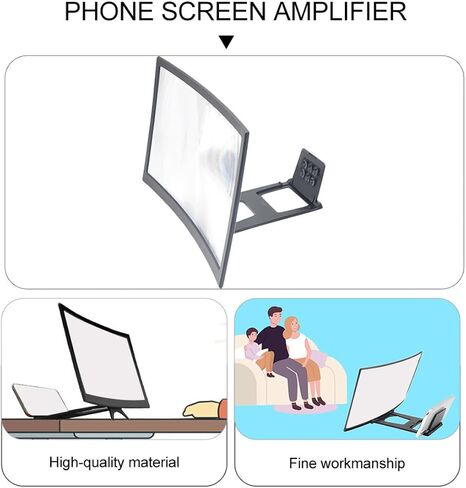Uonlytech 1Pc Cell Phone Amplifier Phone Screen Enlarger Cell Phone Magnifier Screen Phone Magnifying Screen Universal Screen Amplifier Magnifier for Phone Telephone Phone Stand abs Shell l6 in Kuwait