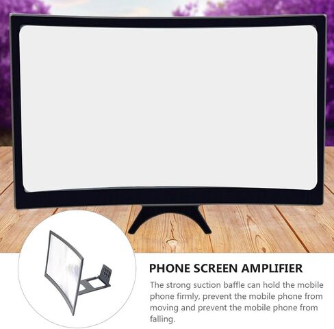 Uonlytech 1Pc Cell Phone Amplifier Phone Screen Enlarger Cell Phone Magnifier Screen Phone Magnifying Screen Universal Screen Amplifier Magnifier for Phone Telephone Phone Stand abs Shell l6 in Kuwait