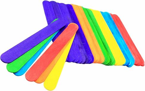 500 قطعة، 6 بوصة، عصي حرفية ضخمة، عصي قوس قزح، خافضات لسان ملونة للفصل الدراسي، والمشروعات الإبداعية، والفنون والحرف اليدوية in Kuwait