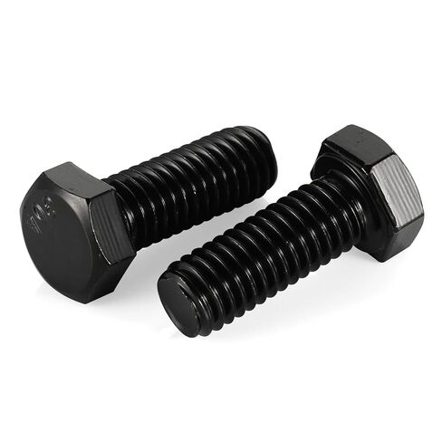 1/4-20 x 1-1/4“ Hex Head Bolts, Fully Threaded, Stainless Steel 304(18-8) Bolt, Black Oxide Finish, Quantity 20 in Kuwait