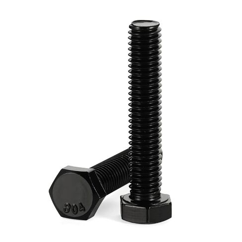 1/4-20 x 1-1/4“ Hex Head Bolts, Fully Threaded, Stainless Steel 304(18-8) Bolt, Black Oxide Finish, Quantity 20 in Kuwait