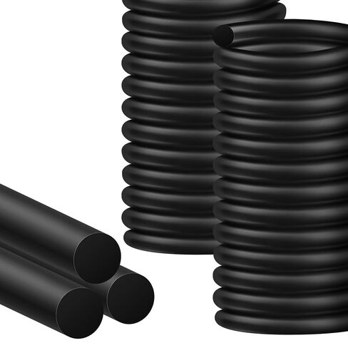 MYFAMIREA 20FT قضيب داعم 1 بوصة EPDM المطاط السد التوقف الطقس قطاع ختم الخرسانة التوسع المشترك حشو للفجوات والمفاصل، أسود in Kuwait