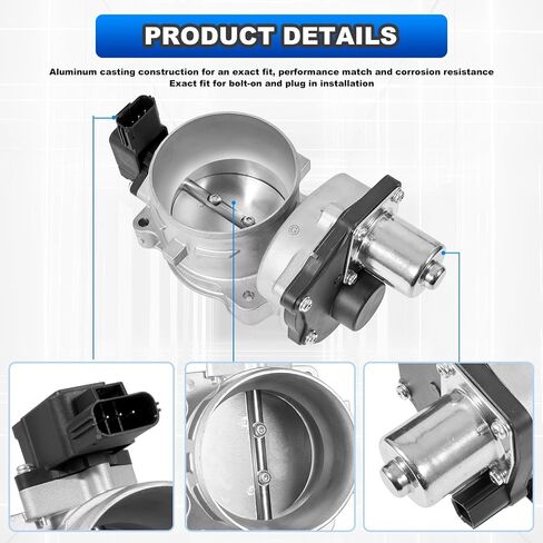 جسم خانق إلكتروني لحقن الوقود، محرك 5.4 لتر V8 متوافق مع Ford F-150 250 350 2004-2014 Expedition Lincoln Mark LT Navigator 8L3Z-9E926-A S20001 in Kuwait
