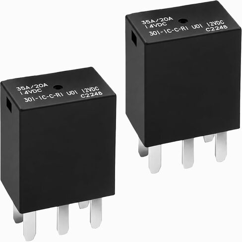 301-1C-C-R1 U01 12VDC Relay 2 Pcs, 5 Pins Automotive Relay SPDT, Multifunctional Relay 12VDC 20A in Kuwait