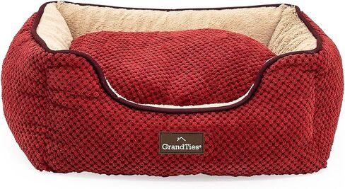 GrandTies Fluffy Dog Beds for Small Medium Large Dogs & Cats, Machine Washable Dog Bed, Rectangle Breathable Soft Calming Sleeping Warming Pet Beds with Waterproof & Non-Slip Bottom (M 34", Moonlight) in Kuwait