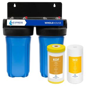 Express Water - Whole House Water Filter System - 2-Stage Water Filtration System - Sediment & Carbon Filters - Reduce Harmful Contaminants - Clean Drinking Water - Includes Easy Release, and 1" Inch in Kuwait