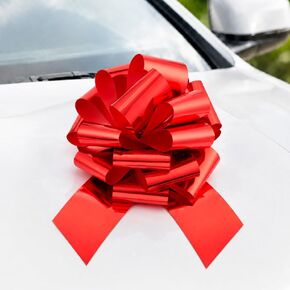 Zoe Deco Big Car Bow (Yellow, 18 inch) Gift Bows, Giant Bow for Car, Birthday Bow, Huge Car Bow, Car Bows, Big Bow for Gifts, Christmas Bows for Cars, Gift Wrapping, Big Gift Bow in Kuwait