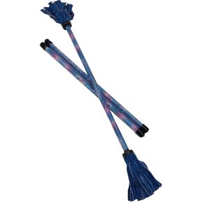 Z-Stix Professional Juggling Flower Sticks-Devil Sticks and 2 Hand Sticks, Beginner Friendly - Festival Series (Banshee 17" HS 26" Stick, Blue Tie Dye) in Kuwait