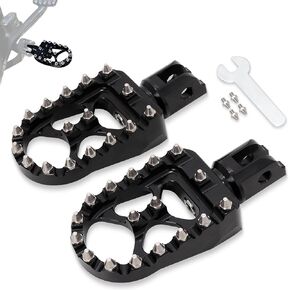WOWTK Passenger Footpegs تناسب Harley Softail 2018-2024 Deluxe Fat Boy Heritage Sport Glide Softail Slim Street Bob Breakout Low Rider Models، كروم in Kuwait