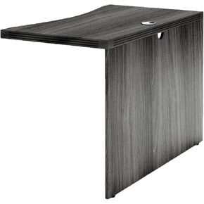 Safco Mayline ACB4224LGS Aberdeen Curved Bridge, for use with Aberdeen Credenza and Desk, sold separately, Gray Steel Tf in Kuwait