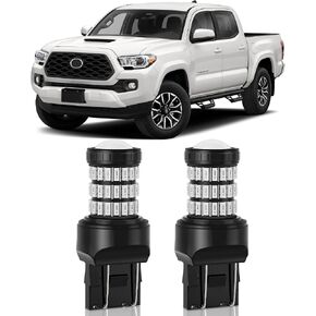 مصابيح MEALAM حمراء رائعة T20 7443 7444 7440 LED مع مصابيح خلفية لفرامل جهاز العرض متوافقة مع Honda Accord 2003-2005 و2008-2017 وإضاءة الفرامل 2003-2005 و2008-2012، حزمة من 2 in Kuwait