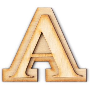 2 Pack Official Greek Wooden Letters for Crafts, Sigma - 2" Classic Font Double Layer Wooden Greek Letters - Precision Cut Natural Wood Letter for Sorority/Fraternity Paddles and DIY Projects in Kuwait
