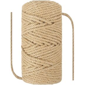1/12 in (2mm) X 1312 Ft (400meter) Natural Sisal Hemp Rope Heavy Duty Thick Twine for Cat Scratcher Post Tree, Garden, Binding, Crafts Packing Material in Kuwait