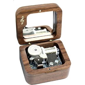Sinzyo Choppin Serenade Walnut Music Box Vintage Wood Carved Wind Up Musical Box Gift for Christmas,Birthday,Valentine's Day in Kuwait