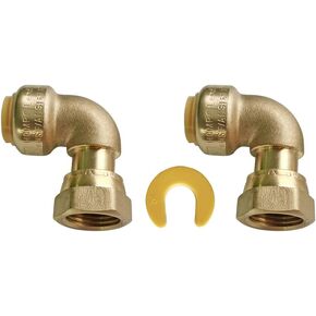 HQMPC دفع الكوع اقتران مع الاتحاد 1/2 "X1/2" 6 قطعة دفع للاتصال تركيبات السباكة النحاس الأنابيب موصل تركيبات للنحاس PEX CPVC in Kuwait