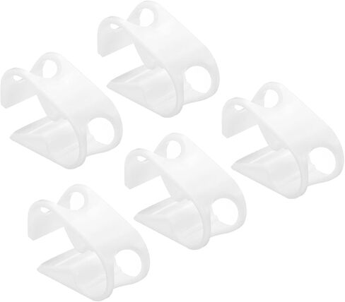 PATIKIL Plastic Tube Tubing Clamps, 5Pcs 3/8" - 5/8" Tube OD Adjustable Precise Flow Control Hose Clamp Clip for Laboratory Pinch Valve, White in Kuwait