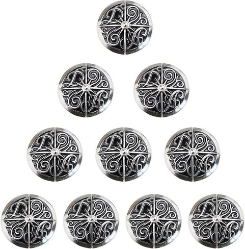 Duolai 10pcs Simple Art Life Tree Buttons Craft Leather Decorative Accessories Conchos Metal Stud Screw Back Rivet DIY Shoes Bag Belt in Kuwait