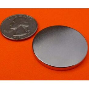 10Pc Super Strong N42 Neodymium Magnet 1.26" x 1/8" W/3m Adhesive NdFeB Discs, The World’s Strongest & Most Powerful Rare Earth Magnets by Applied Magnets