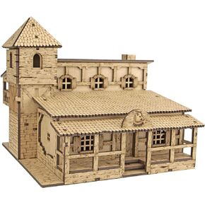 TowerRex Tavern DND Terrain 28mm - Fantasy Miniature for Warhammer, Pathfinder and D&D Tabletop Games