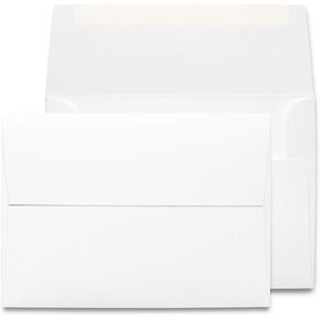 Desktop Publishing Supplies 5x7 Envelopes - 45 Pack - Thick A7 Size (5.25 x 7.25 inch) with Bright White Vellum Finish - For Mailing Greeting Cards, Invitations, Postcards, Photos, & Announcements