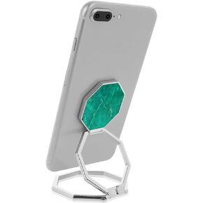 cobee Cell Phone Ring Holder Finger Kickstand, 360° Rotation Metal Cellphone Back Grip Foldable Cell Phone Stand Adjustable Phone Holder Compatible with Most Smartphones(Rose Red Marbling) in Kuwait