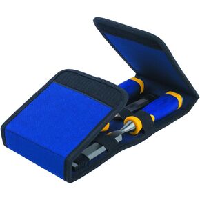 IRWIN Marples Chisel Set with Wallet, 3-Piece (1768781), Blue