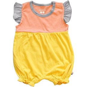 Babysoy Baby Girl Color Block Princess Romper
