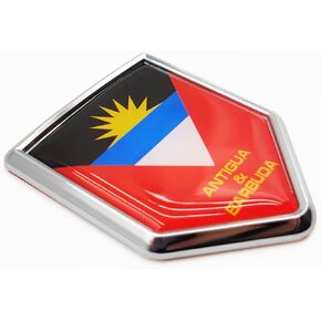 2 Pack Antigua and Barbuda Flag Decal Antiguan Barbudan Sticker Emblem Flags