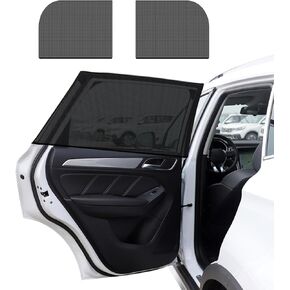 4 PCS Car Window Shades, Auto Front Rear Side Window Sun Shades for Block Heat & UV Protection, Breathable Mesh Baby Window Screen Covers, Universal Car Accessories (SUV)