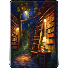 حافظة لجهاز Kindle Paperwhite 2015/2013/2012 حافظة جلدية قابلة للطي من جلد البولي يوريثان غطاء سيليكون مغناطيسي للاستيقاظ/النوم التلقائي مضاد للخدش على شكل شجرة خضراء بنمط نباتي Kindle Paperwhite الجيل السابع/السادس/الخامس (5)