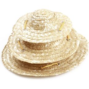 Dog Straw Hat Dog Hats for Large Dogs Dog Cap Dog Sombrero Straw Hats for Dogs Cat Costume Dog Wigs for Small Dogs Hats for Chihuahua Cat Hat Caps Mexican Hats Pet Outfit Summer