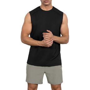 ODODOS Men's Quick Dry Athletic Tank Tops UPF 50+ Sun Protection SPF Workout Sleeveless Muscle Shirts