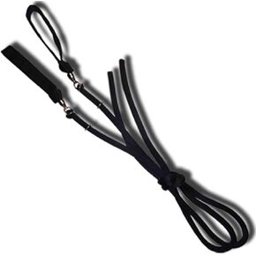 UltraPoi UltraLeash (Black) Soft Cord Leash System - LED Poi Leash | Raves and Concerts