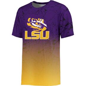 Holloway Men's NCAA Cotton-Touch Poly Marble Tee: Comfortable Collegiate Shirt for Fans-Officially Licensed Apparel