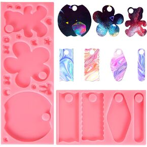 7pcs Resin Molds for Stanley Cups, Silicone Name Plate Resin Molds Compatible with Stanley 40oz Tumbler Lid Personalized Name Tag Molds for Epoxy for Stanley Tumbler Cup Accessories