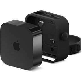 elago Apple TV Mount 4k 3rd Generation- 3 Mount Options (Magnet, Hang, Screw), Compatible with 2022 Apple TV 4K 3rd Generation/Fit Size, Prevents overheating
