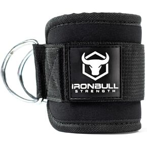 Iron Bull Strength Women's Ankle Strap for Cable Machines & Resistance Bands: Gym & Home Workout Cuff Attachment for Leg Extensions, Kickbacks, Hip Abductors - Booty Exercises