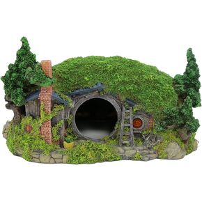 ديكورات حوض السمك، ديكور حوض السمك الكبير، ديكور الزواحف، ديكور منزل الهوبيت مع كهف سمكة بيتا in Kuwait