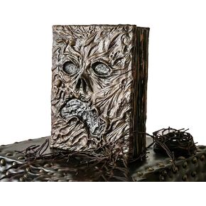 CYISONAL Necronomicon Dark Magic Book Evil Dead Necronomicon Book Demon Evil Dead Summon Book Altar Ceremony Prop Book for Collection Decor Living Room Desktop, 25*15 cm, (LACW3691-A)
