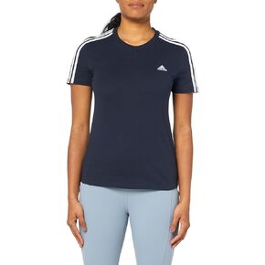 تي شيرت Loungewear Essentials Slim 3-Stripes للنساء من أديداس