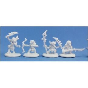 Reaper 89003: Goblin Warriors (4) Pathfinder Bones Plastic Miniature