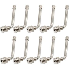 10 Pack Valve Stem, Truck Tire Valve Stems TR545D 60 Degree Valve Stem Replacement for Alcoa 22.5in 24.5in Aluminum Wheels