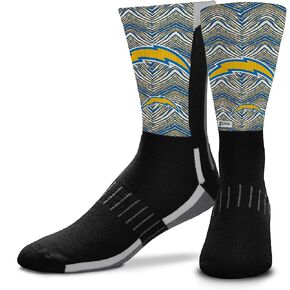 Zubaz NFL Phenom Curve Youth Crew Socks