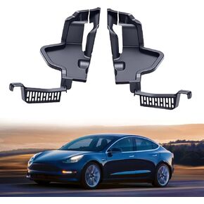 صندوق حاجز الماء لغطاء محرك السيارة لطراز Tesla Y، قنوات شبكة توجيه المياه لصندوق السيارة الأمامي لملحقات Tesla Model Y 2024 2023 2022 2021، غطاء شبكي واقي للطراز Y (مجموعة واحدة/قطعتان) in Kuwait