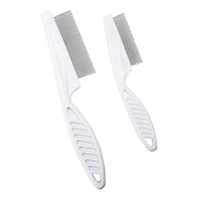 2 PCS Metal Comb for Dogs and Cats Dog Combs for Grooming Matting - Promotes Hair Growth and Removes Loose Hair, Knots