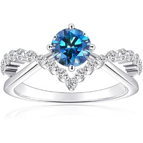 Cloud jewelry Engagement Ring Moissanite Rings for Women Sterling Silver Ring Wedding Promise Rings for Her