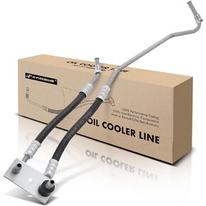 A-Premium Automatic Transmission Oil Cooler Line Hose Assembly Compatible with Chevrolet Cavalier Pontiac Sunfire 1997-2005 2.2L 2.4L