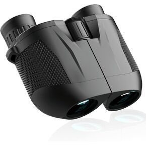 Kenpiko Compact Binocular for Adults and Kids, Small 10x25 Binoculars with Low Light Vision, Waterproof Binoculars with Easy Focus for Bird Watching, Hiking, Traveling and Hunting, High Resolution